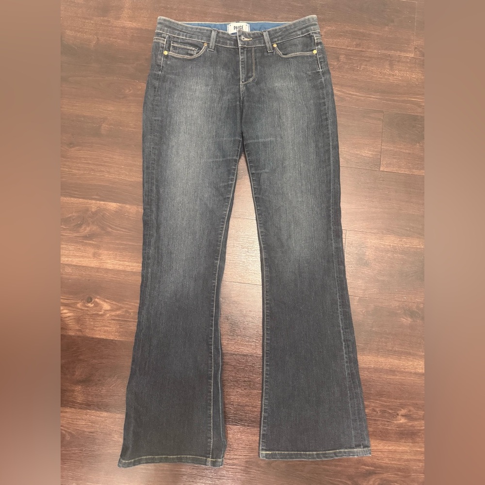 Paige Dark Blue Flare Size 29 Women's Jeans